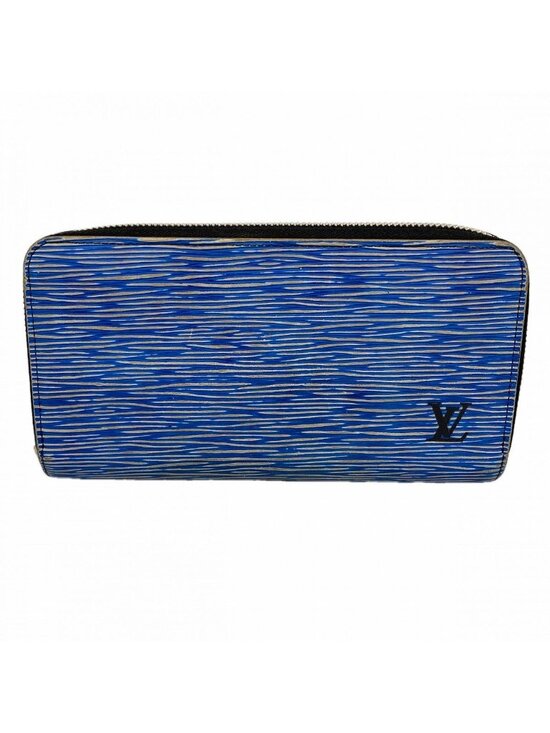 Louis Vuitton Handbags - Louis Vuitton Wallet Epi Denim Zippy Blue Silver